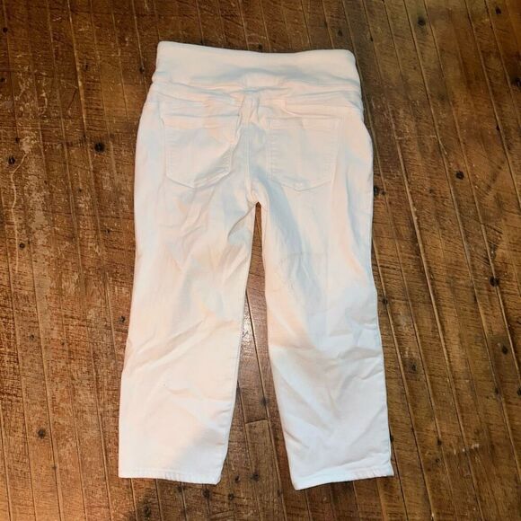 Chico’s white travel-core 00/2 white capri pull on jeggings - Picture 4 of 4